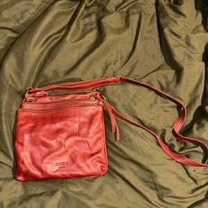 Margot New York brand brown leather crossbody